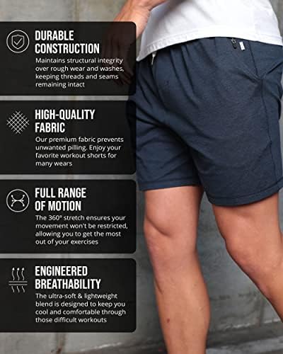 No shorts de conforto masculino da AM - shorts de atletas casuais premium s - 4xl versátil mole esportivo de exercícios de exercício