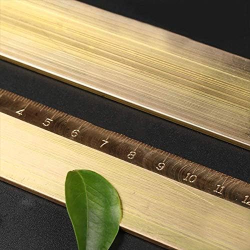 Placa de folha de latão Yiwango de H59 Cu Tamanho personalizado Corte a laser CNC Espessura da estrutura: 3mm de comprimento: 500mm/19. Folha de cobre pura de 68 polegadas 2pcs