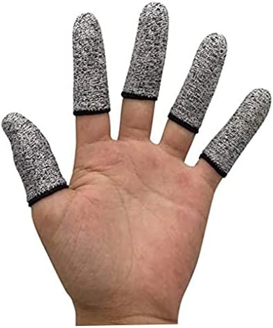 GCROET 20 PCS Cots de dedo Protetores de dedo Peda Dedos Proteção Conforto Coscão Dirá as mangas do peito do polegar para o trabalho