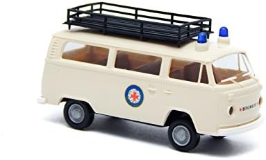 Ambulância Volkswagen T2 Mountain Rescue 1:87 Carro modelo de 2 polegadas