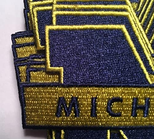 Lionx U de M Patch Wolverines M Ferro bordado no Patch 2.5 '' de largura