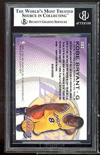 1996-97 Fleer #203 Kobe Bryant Rookie Card BGS BCCG 9 Perto da Mint+