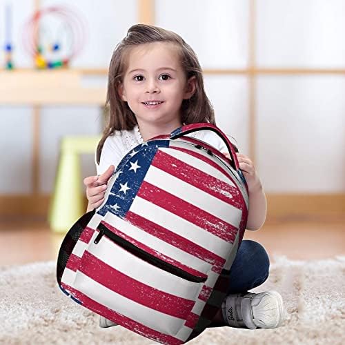 Mochila casual Flag da bandeira American Daily Back Backpack Backping de grande capacidade