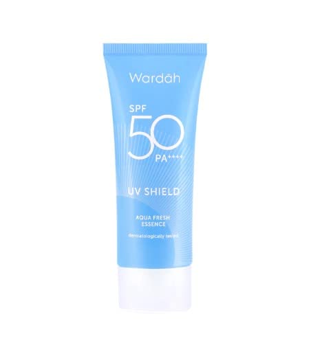 Wardah UV Shield Aqua Fresh Essence SPF 50 30ml - 50x mais ideal para proteger a pele dos raios UV A e UV B, juntamente com o excesso de luz azul.