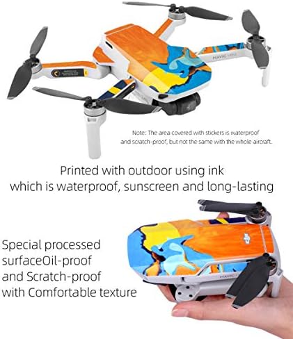Adesivo de drone czfriend Drone colorido adesivo de decalque de fibra de fibra de carbono de fibra de fibra de carbono conjunto