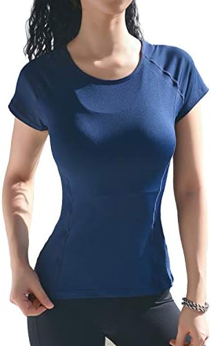 Dream Slim Sleeve Sleeve Treping Tops para mulheres meninas fidativas esportivas esportivas camisetas esportivas de malha seca