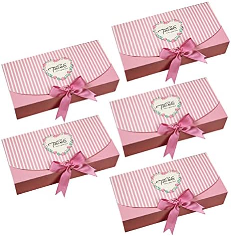 Bestoyard Bridesmaid Box Box 5pcs Caixas de embalagem de embalagem Biscuit Biscou