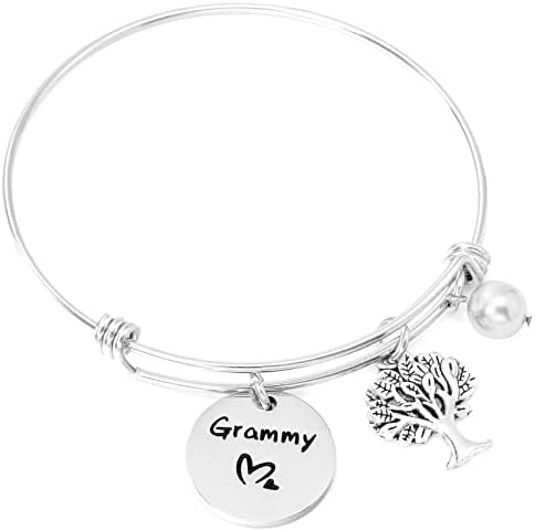 Presentes de Kivosliviz Grammys para vovão para a avó para mulheres melhores presentes do Grammy para pulseira de avó Grammie