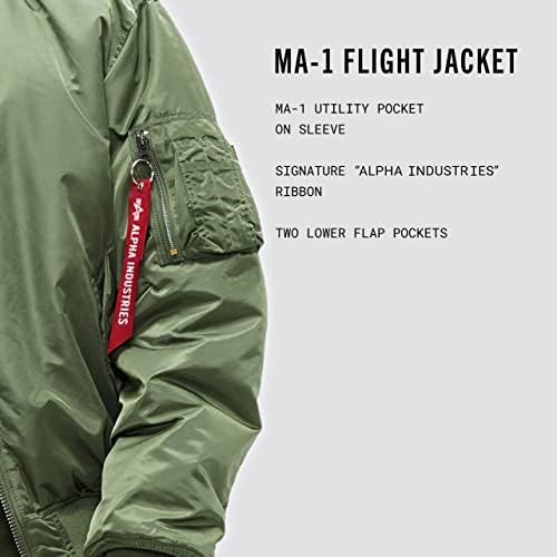 ALPHA INDUSTRIES MA -1 BOMBER FLOWE JAPET - jaqueta de vôo piloto de caça