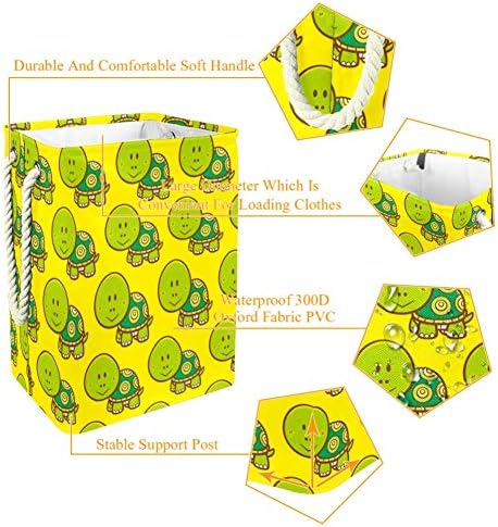 Tartarugas verdes unicey cestas de cestas prejudiciais à prova d'água para organizador de casa cesto de bebê