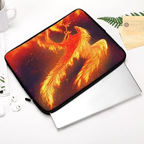 Fire Phoenix Laptop Capa Caso de proteção contra laptop Braquilha de manga de bolsa de transporte Case para homens 15 polegadas