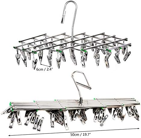 CHDHALTD RACTA DE SECAÇÃO COM 35 CLIPES, AINELENTE AÇO DRINANDO RACK RACKS CLIP RECURS