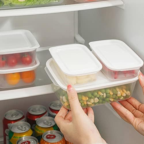 Caixa de armazenamento da geladeira Saxtzds Caixa de armazenamento transparente de grande capacidade de manutenção fresca de armazenamento de cozinha de cozinha fruta e armazenamento de fruta e alimentos vegetais