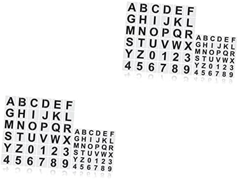 Favomoto 144 PCs Modelo de pintura de alfabetismo Moldes de letra de alfabetização de estênceis de alfabetização de estênceis de