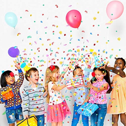 4000 peças Feliz aniversário confete de confete de folhas multicoloridas dispers de decoração de aniversário para tabela de bolo de bolo de balão