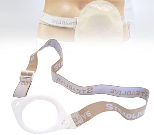 Cinto de saco de ostomia abdominal, estoma de cuidado com a alça fixa para pós-operatório após a ileostomia de colostomia, cintura ajustável 22 -35