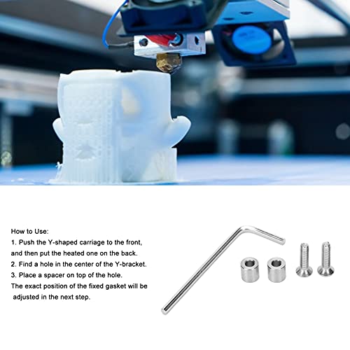 Para conjunto de kit de parafuso de chumbo, placa de suporte de impressora 3D Professional conveniente prático para prusa mk3 y -exes placa leito aquecido com espaçador m3 chaves de espaçador