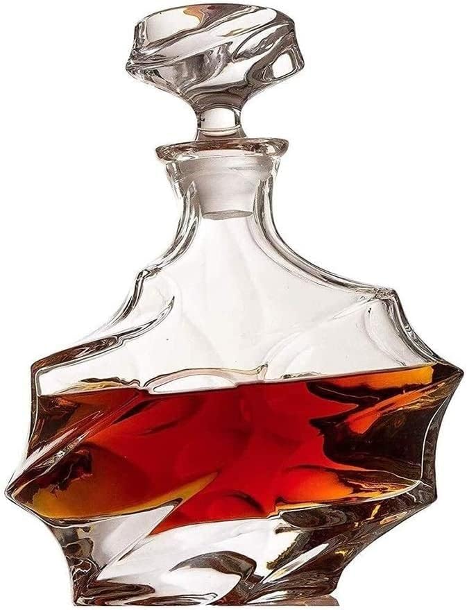 Brewix Whisky Decanter Whisky Decanter Conjunto elegante de lava-louças de vidro de vidro de vidro de vidro