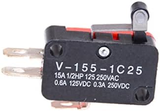 Chave de limite Xiangbinxuan 5pcs V-155-1c25 interruptor de limite SPDT Novo interruptor de alavanca de rolo de dobradiça