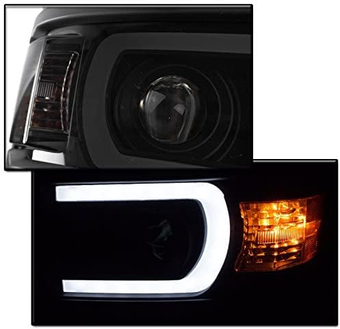 ZMAUTOPTS para 2014-2015 Chevy Silverado 1500 DRL LED LED BLACK PROJETOR LAMPLES