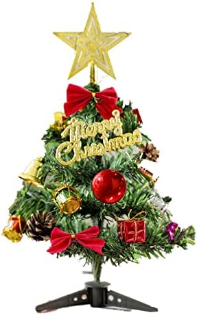 Hijnx Desktop Mini Small Christmas Tree Set With Lights Christmas Decorations Decoração de Christmas Supplies TypeB