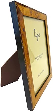 TIZO 5 x 7 Clear Brown Wooden Frame, fabricado na Itália