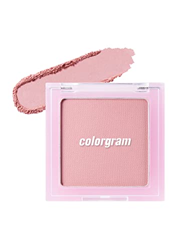ColorGram reformando Blusher Flusher 03 Eu era uma rosa | Melhor blush para brilho colorido e natural, tonalidade rosada natural para bochechas, perfeitas para maquiagem diária, beleza coreana