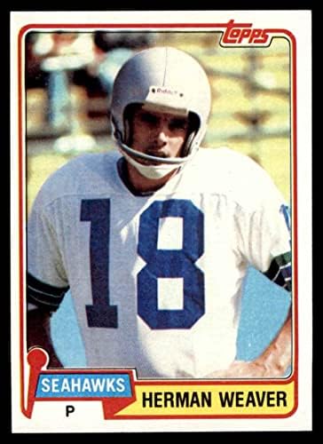 1981 Topps 87 Herman Weaver Seattle Seahawks NM Seahawks Tennessee
