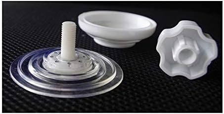 DANXQ CULHO DE PUMO CUILOTE DANXQ Ajuste otário de ajuste com tampa de prensa para banheiro/cozinha/aquário, peça/pacote, d 6,5 cm, para um buraco de 8 mm