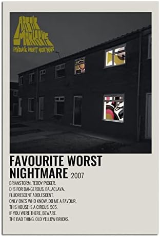 Posters dos pôsteres favoritos do GLODSE Arctic Monkeys Pior da parede de arte da arte do pesadelo para a decoração de escritório