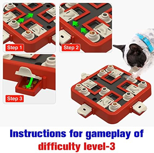 Kadtc Dog Puzzle Toy Dogs Estimulação cerebral Estimulando mentalmente Educação
