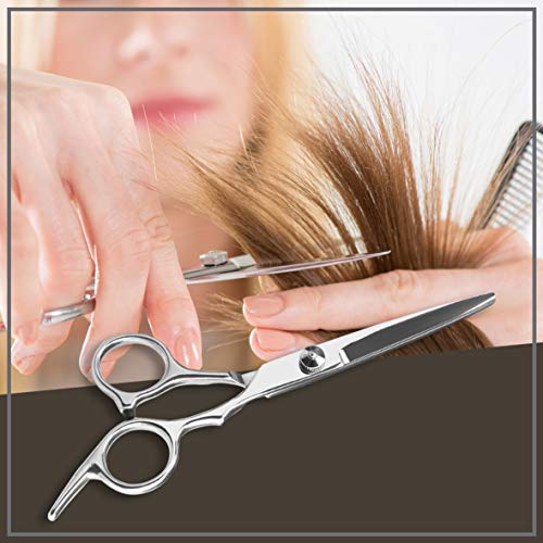 Tesoura de cabelo profissional de 6 polegadas de corte de cabelo tesouras de barbeiro inoxidável corte de cabelo