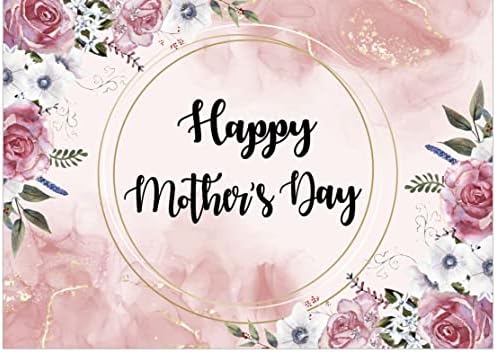 Hadokenn Feliz Diário da Mãe Passo-Caso Rosa Photop Backdrop para Banner de Decoração de Festas do Dia das Mães Suprimentos WM-8