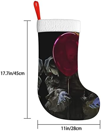 Presente personalizado de 18 polegadas The Clown 1 meias de Natal para meninos mulheres animais animais de estimação