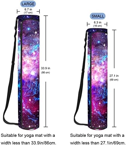 Galaxy Nebula Starry Space Sky Yoga Mat Bags de ioga de ioga Full-Zip