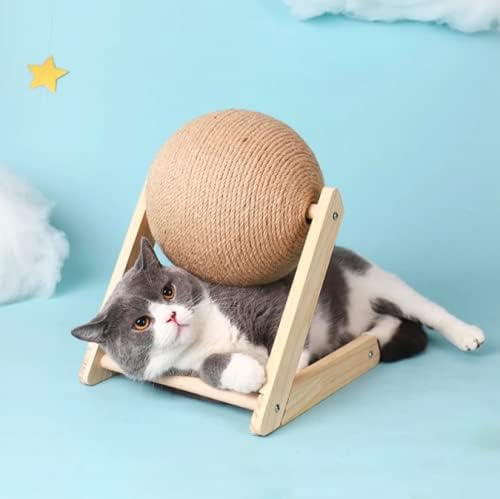 Brinquedo de bola de arranhões de gato | Placa de bola de corda sisal de gatinho