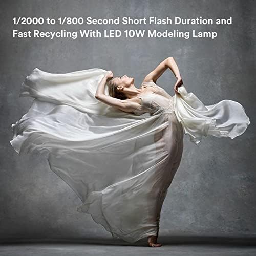 Godox MS200-V MS200V Compact Studio Flash 200W 110V, 2,4g x Sistema de fotografia portátil Flash Light, lâmpada de modelagem