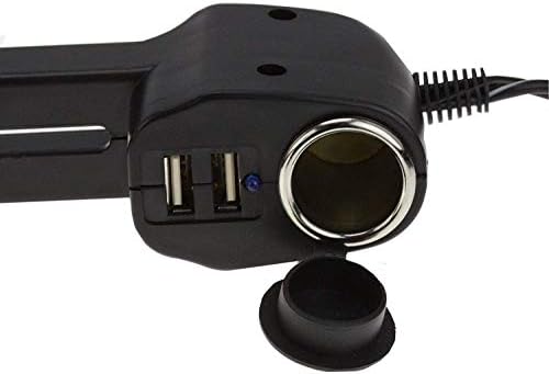 Navitech USB Port 4.2A Montagem do apoio de cabeça com carregador de carros integrados compatível com o Penbook IBall