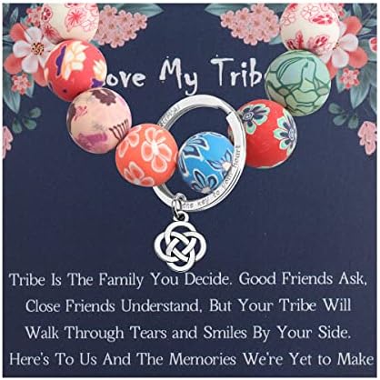 Kuiyai amo meu presente de tribo melhor amigo presente knot encharms bracelete amizade presente memorial graduação presente