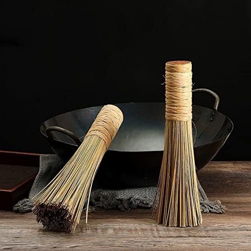 Limpeza Bata os pincéis tradicionais de bambu natural de bambu 7 polegadas de comprimento de lavagem de louça