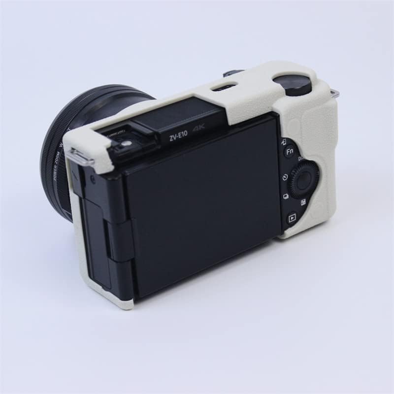 Caixa de câmera em gel de silicone minico para Sony ZV-E10 branco