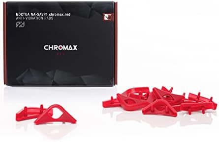 Noctua Na-savp1 Chromax.red, almofadas antivibrações para fãs de 120/140mm de noctua