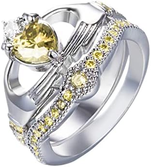 2023 Novo presente Jóias brancas de joias feitas à mão Corte de jóias de casamento de anéis de casamento de anel de