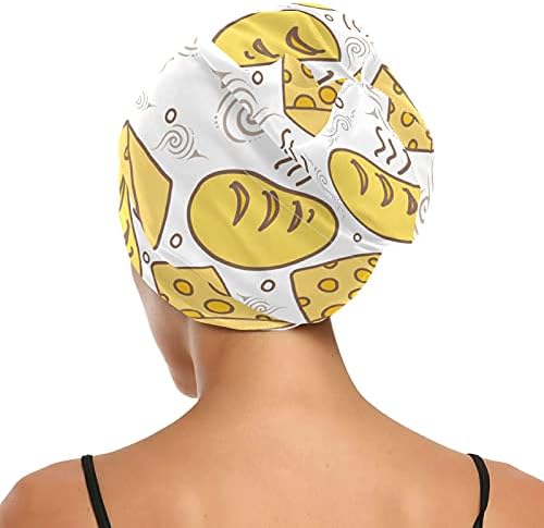 Skull Cap boné Sleep Work Hat Bonnet Beanies For Women Cheese Amarelo Autumn Halloween Dia de Ação de Graças Bap boné