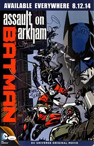 Batman Assault on Arkham assinou 11x17 Poster 8 AUTOS CONROY ROMONO JSA XX29755
