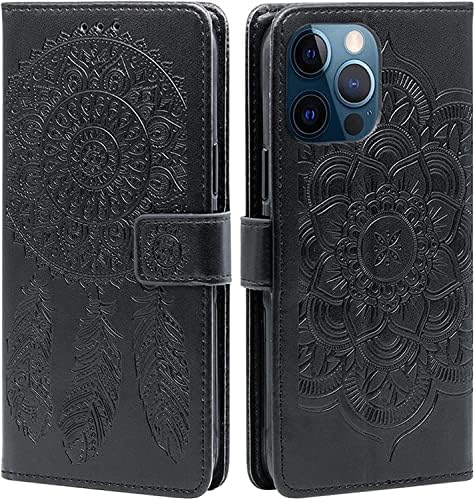 Caso Adaara para iPhone 14/14 Plus/14 Pro/14 Pro Max, estojo de carteira de couro premium, cobertura de proteção magnética