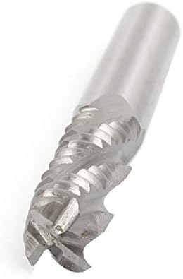X-Dree 10mm Frea de broca de 10 mm Groova helicoidal 4 flauta HSS Cutter Fim Mill (10 mm vástago 10 mm dia de corte ranura helicoidal 4 flauta