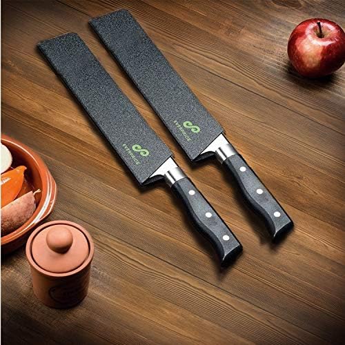 Everpride 12 polegadas Chef Knife Guard Set Facas Long Bainhas de tampa da borda da lâmina para facas do chef-Durável, sem