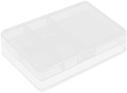 X-Dree 10,3cm x 6,5 cm de plástico branco 6 componentes caixa de gabinete de armazenamento Caixa de caixa (10,3cm x 6,5