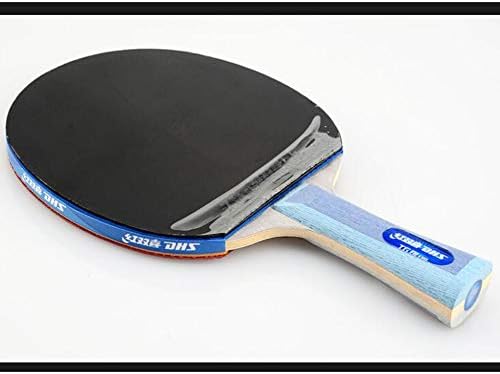 Conjunto de raquete de tênis de mesa sshhi, alça confortável, tênis de mesa ofensiva, adequado para treinamento profissional durável/como mostrado/a